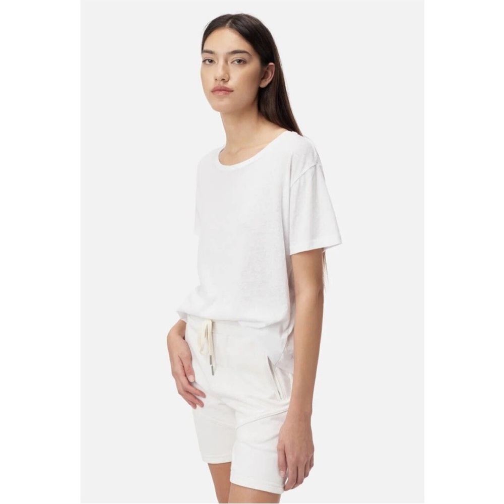 John Elliott Relaxed Fit Jersey 100% Cotton Tee Shirt Size M (2) Ivory